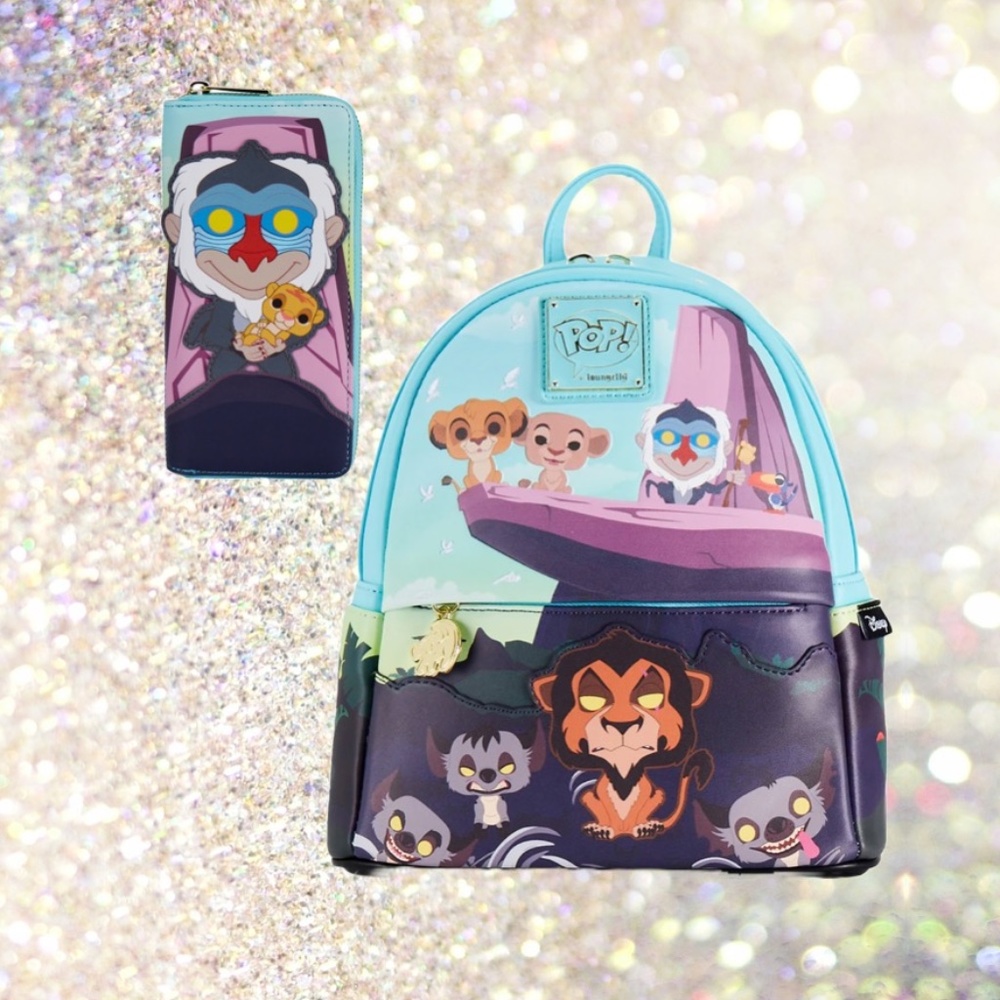 Loungefly Funko Pop The Lion King Pride Rock Mini Backpack and Wallet - Picture 1 of 7